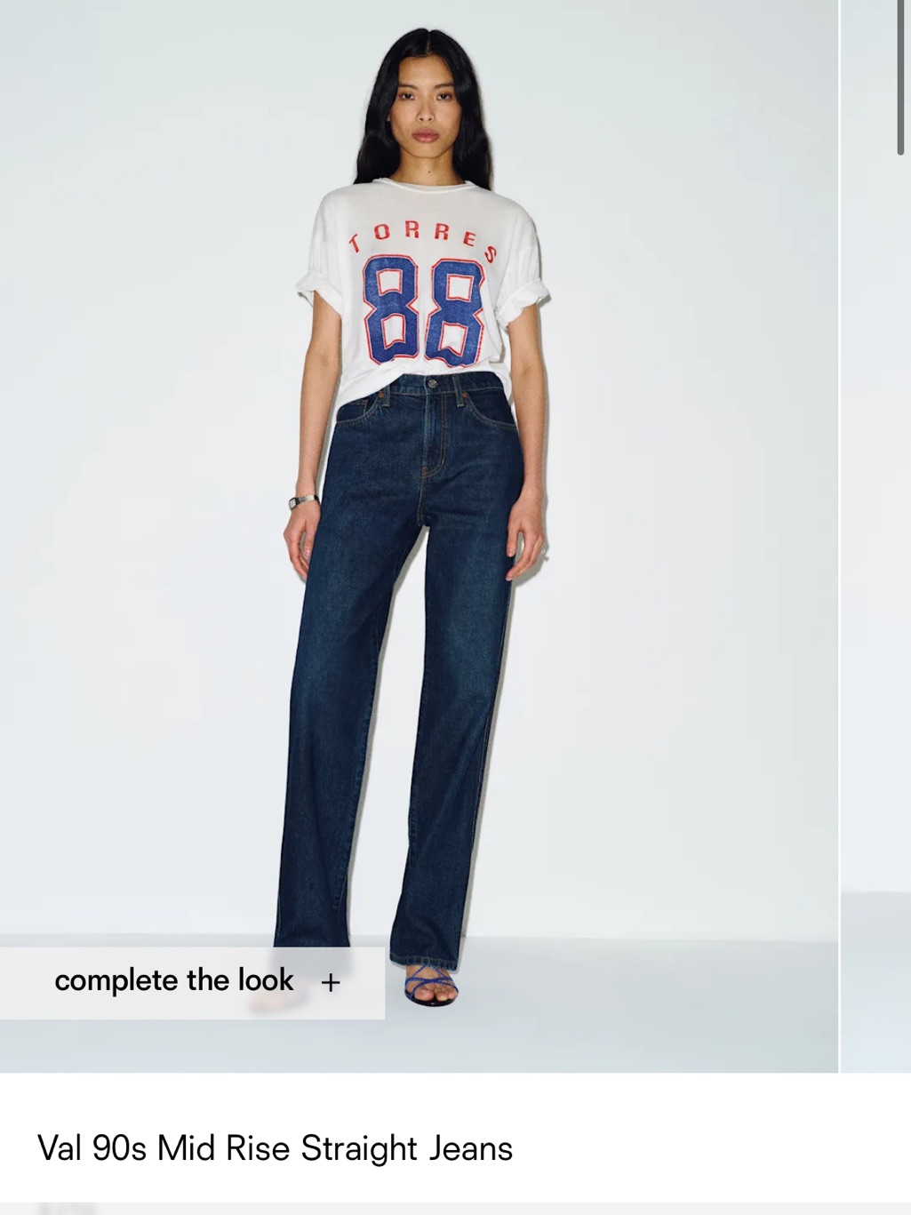 Reformation Val 90s Mid Rise Straight Jeans